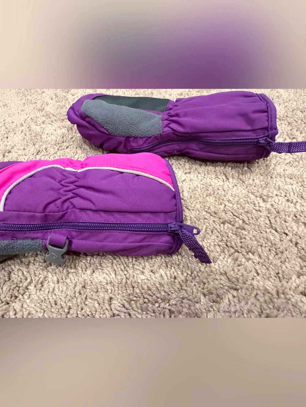 Girls Small Ski Gloves